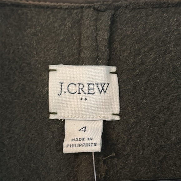 NWT Women’s J. Crew Olive Green Wool Blend 3 Button Jacket Size 4 - Picture 4 of 10